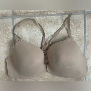 Soma Enbliss Racerback tan cream lined everyday T-shirt bra, adjustable; 36C